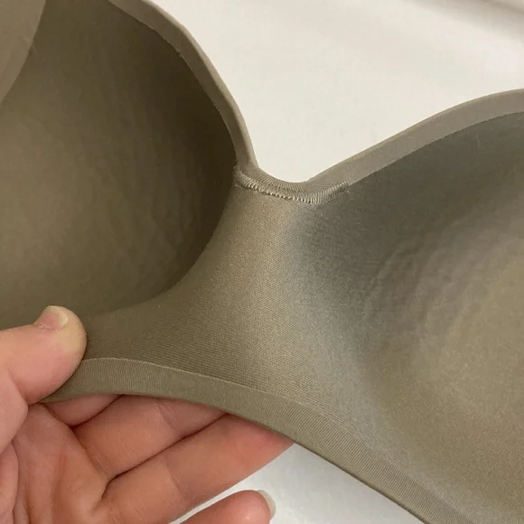 Knix Wingwoman Bra 2 36A Taupe Khaki Brown Wireless Comfy Everyday - Picture 8 of 12